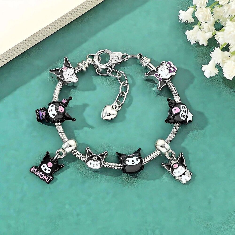 Kuromi Sanrio Charm Bracelet